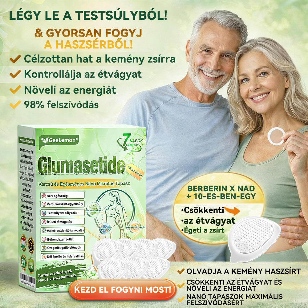 𝐆𝐞𝑒𝐿𝑒𝐦𝐨𝐧® Glumasetide 8 az 1-ben Karcsú és Egészséges Nano Mikrotűs Tapasz 🇭🇺