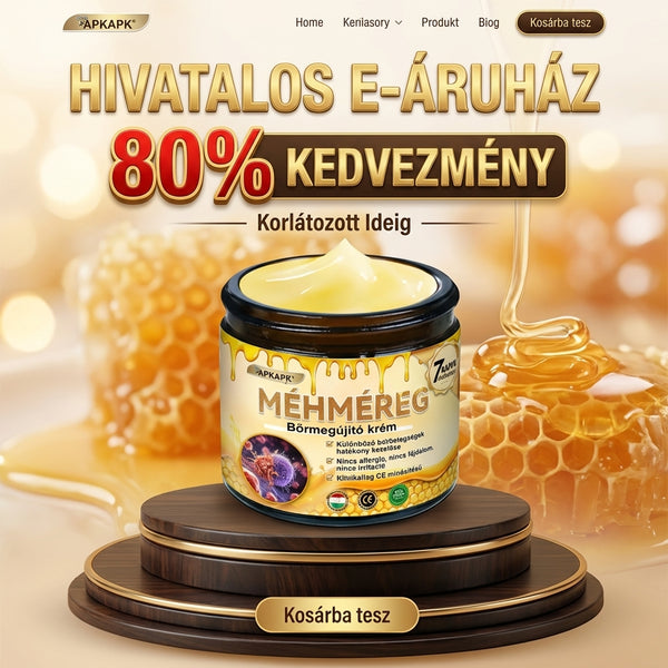 APKAPK® Méhméreges Bőrregeneráló & Feszesítő Krém– Prémium Anti-Aging Ápolás Érett és Érzékeny Bőrre