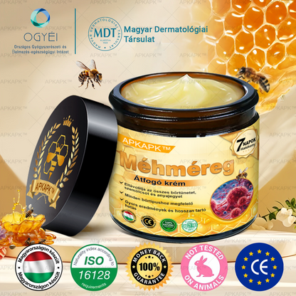 APKAPK® Méhméreges Bőrregeneráló & Feszesítő Krém– Prémium Anti-Aging Ápolás Érett és Érzékeny Bőrre