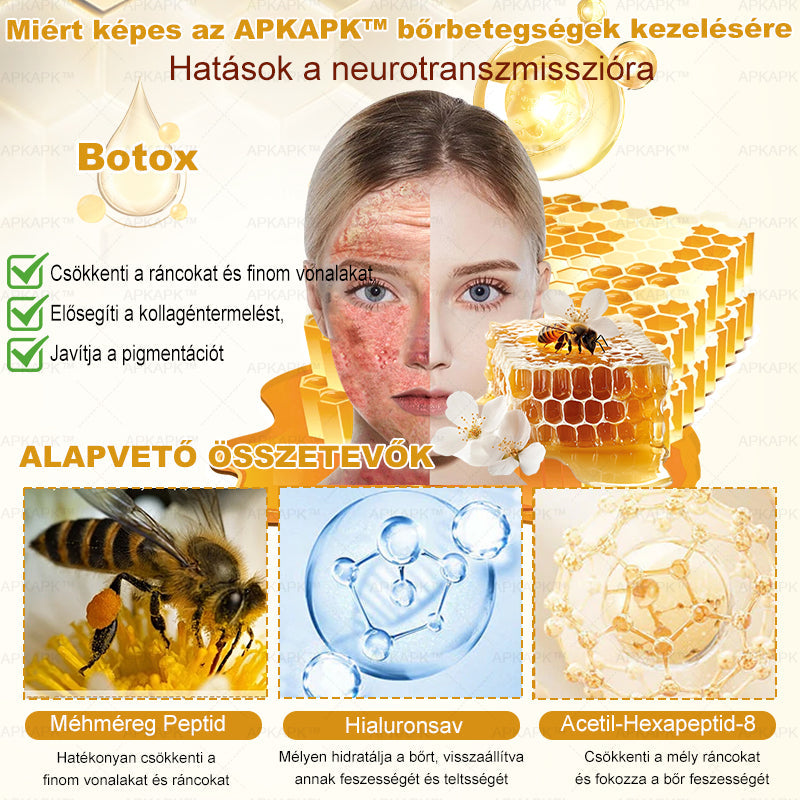 APKAPK® Méhméreges Bőrregeneráló & Feszesítő Krém– Prémium Anti-Aging Ápolás Érett és Érzékeny Bőrre