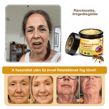 APKAPK® Méhméreges Bőrregeneráló & Feszesítő Krém– Prémium Anti-Aging Ápolás Érett és Érzékeny Bőrre