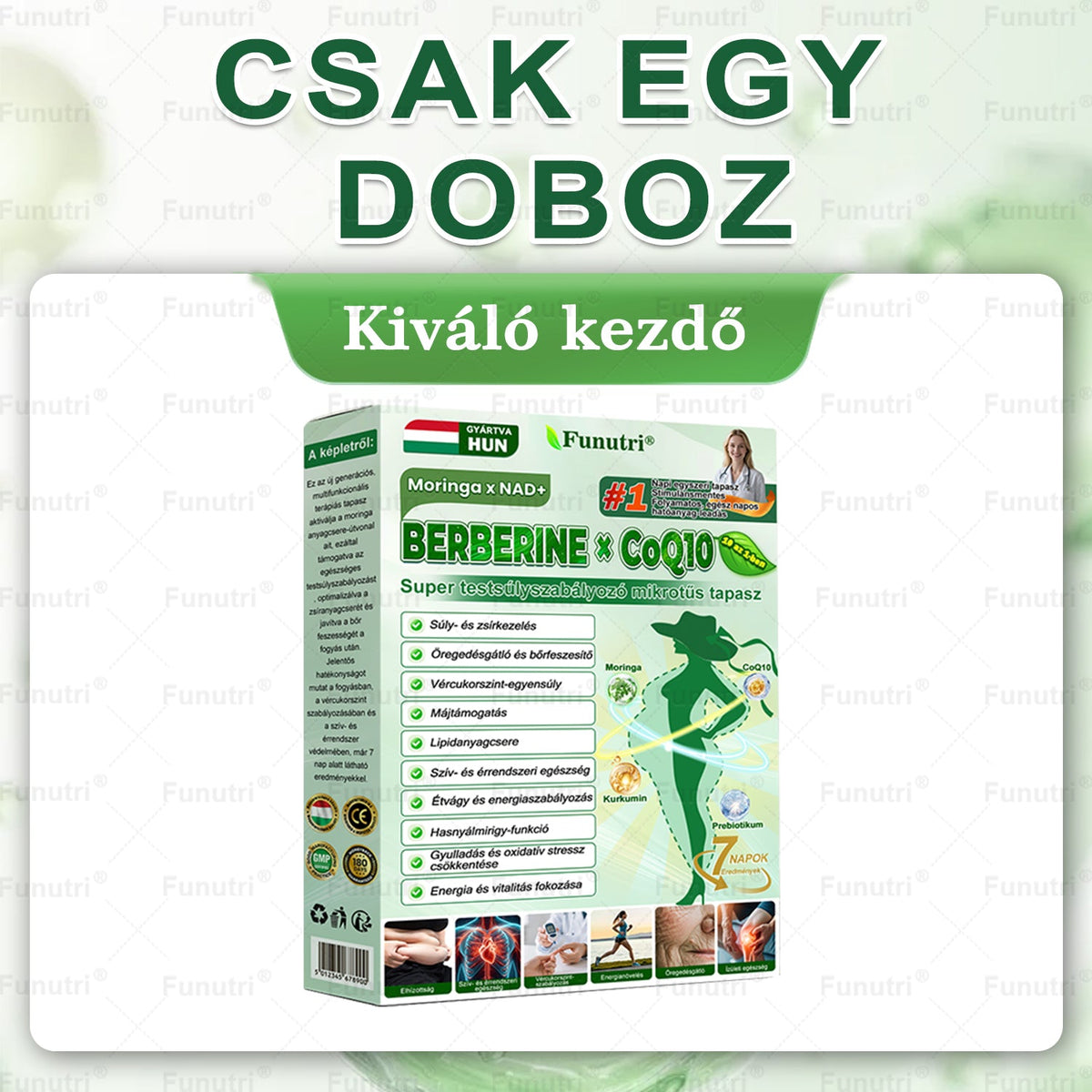 Magyar szakértők által ajánlott 💖Funutri® 10 az 1-ben anyagcsere-támogató karcsúsító nano mikro-tűs tapasz