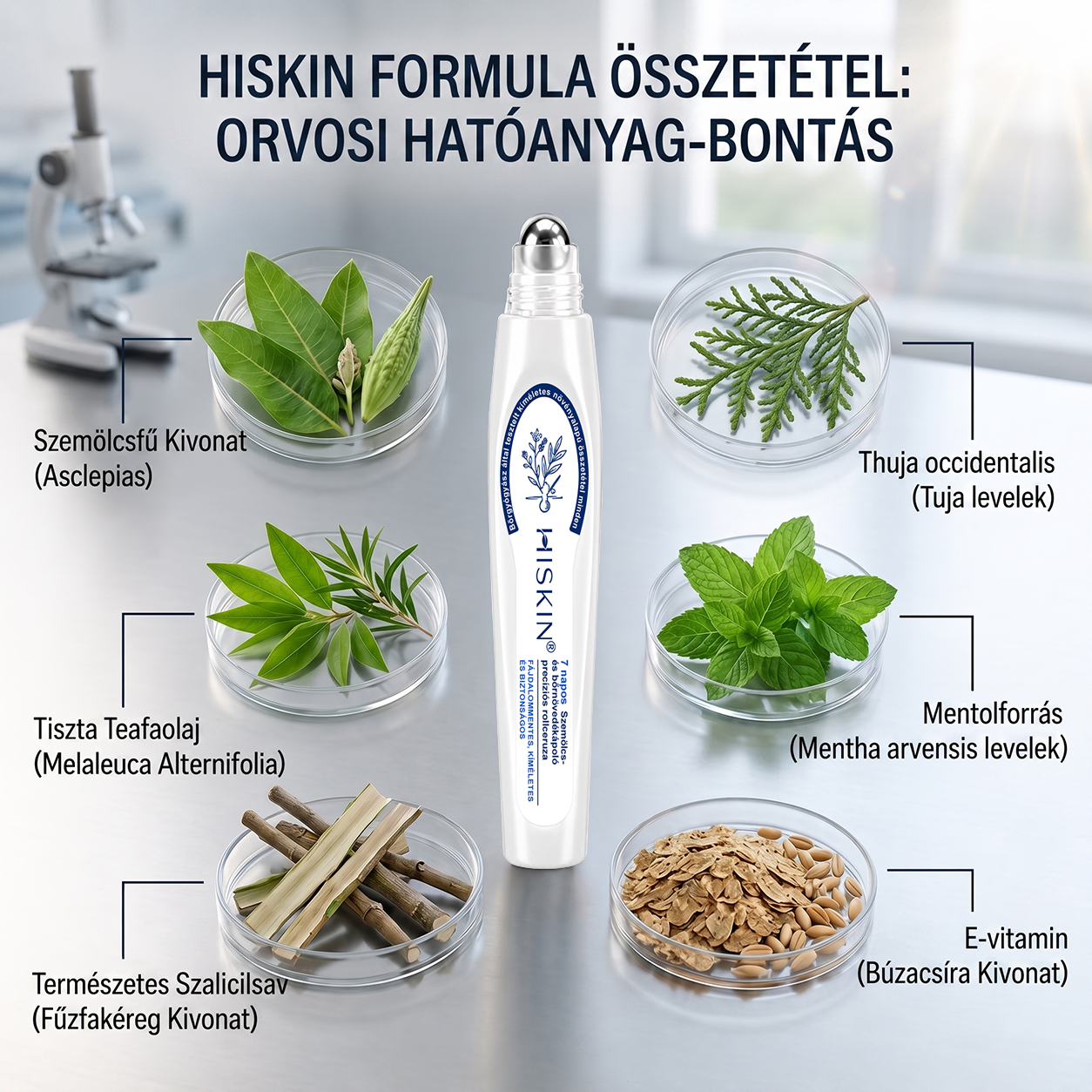 Hivatalos Márkabolt | Hiskin® 7 napos Szemölcseltávolító Roll-on Ápoló Folyadék (Fájdalommentes rollerball technológia, hegek nélkül) 🐬