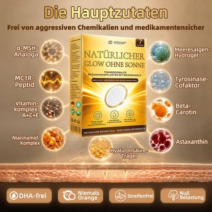 🔥 NUR HEUTE: 30% Rabatt auf Hiskin® Tanning Patch 🇩🇪  ☀️ Ein Patch pro Tag ✨ Natürlich bronzene Haut in nur 7 Tagen ✅ Ohne Sonne • Ohne DHA • Ohne Orangestich • Ohne Streifen